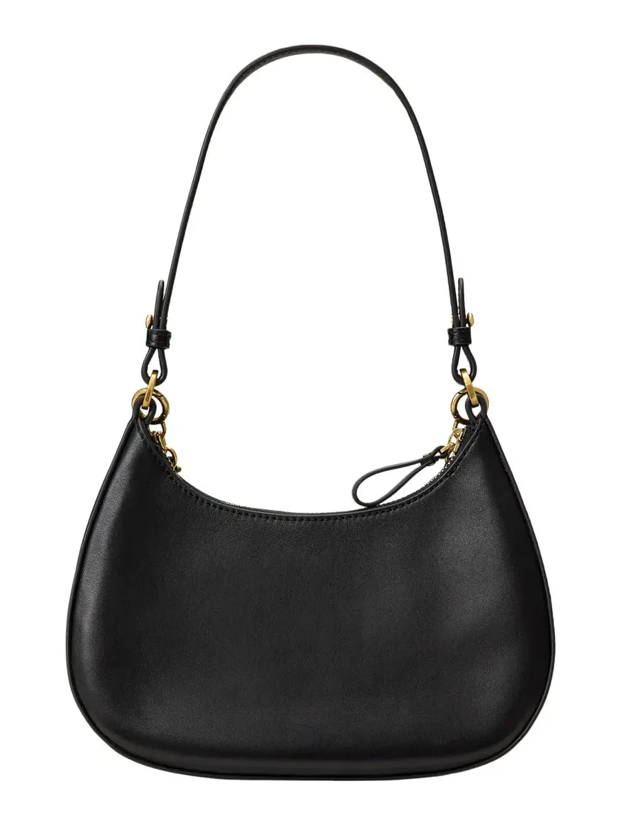 Сумка через плечо Marcy Medium из кожи Lauren Ralph Lauren — изображение 4 из 6, черный