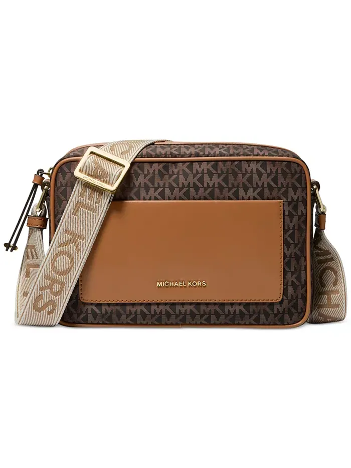 Сумка женская кросс-боди нейлон Michael Kors Jet Set Logo East West — изображение 1 из 4, оранжевый
