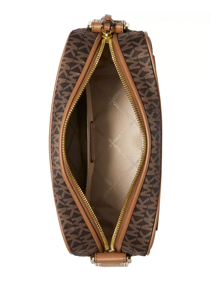 Сумка женская кросс-боди нейлон Michael Kors Jet Set Logo East West — изображение 3 из 4, оранжевый