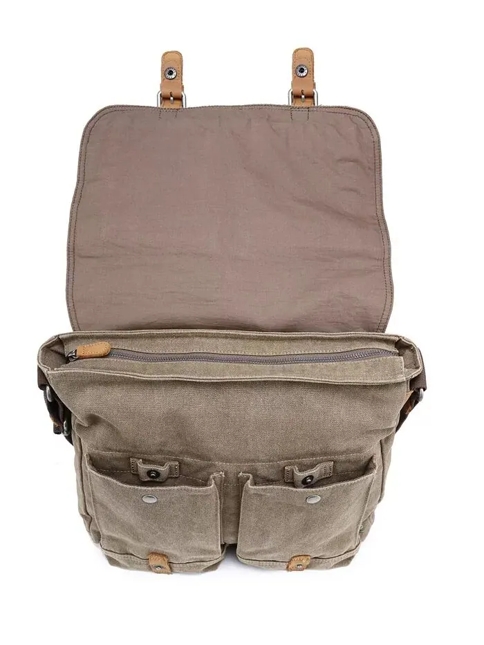 Сумка-мессенджер из холста Valley River TSD BRAND — 6