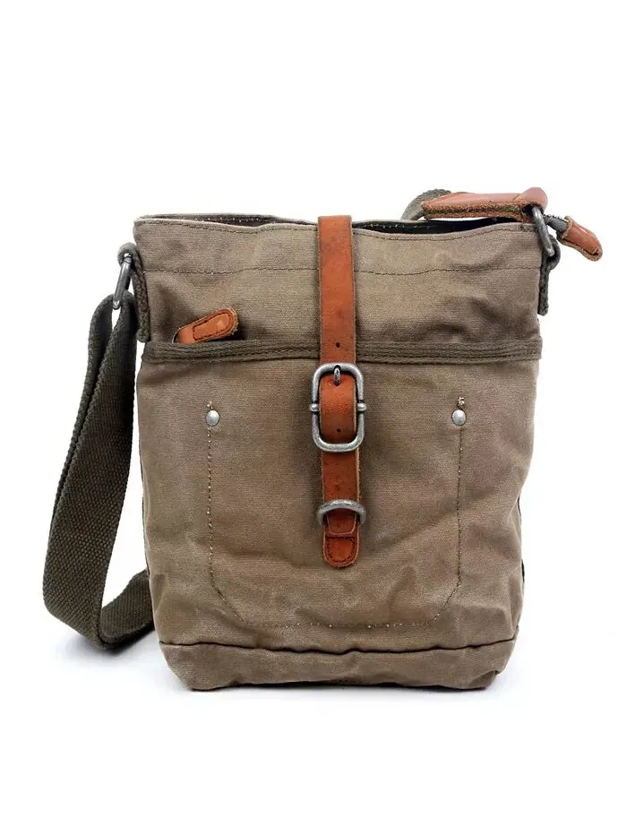 Сумка через плечо из холста Forest Canvas TSD BRAND — изображение 1 из 6, оливковый