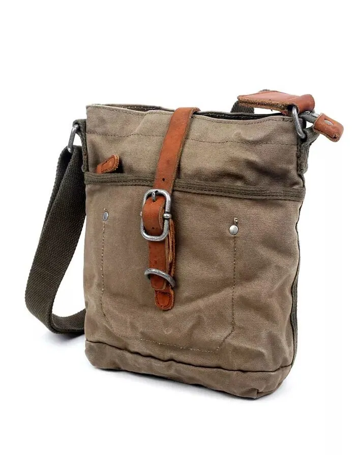 Сумка через плечо из холста Forest Canvas TSD BRAND — изображение 2 из 6, оливковый