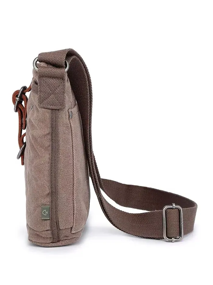 Сумка через плечо из холста Forest Canvas TSD BRAND — изображение 5 из 12, хаки