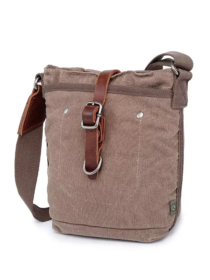 Сумка через плечо из холста Forest Canvas TSD BRAND — изображение 6 из 12, хаки