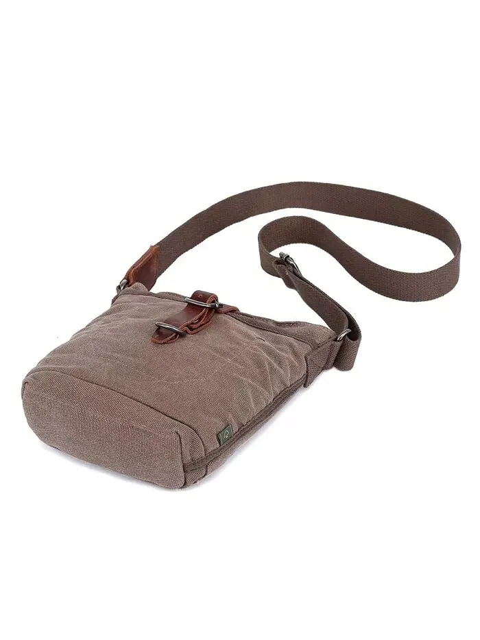 Сумка через плечо из холста Forest Canvas TSD BRAND — изображение 8 из 12, хаки
