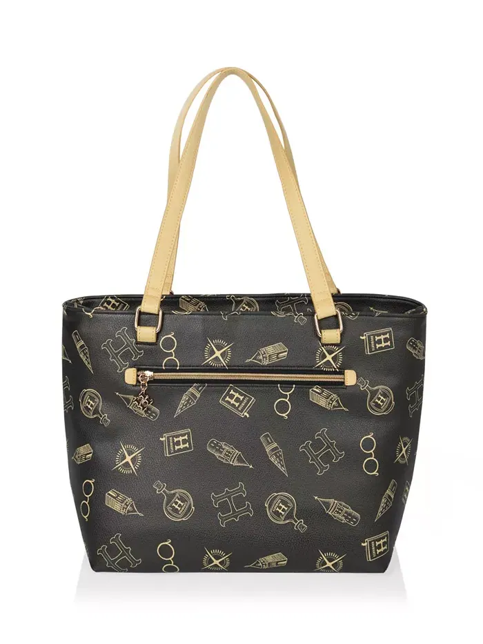 Сумка-холодильник "Harry Potter Hogwarts Uptown Cooler Bag Tote" Oniva — изображение 1 из 6, черный золотистый
