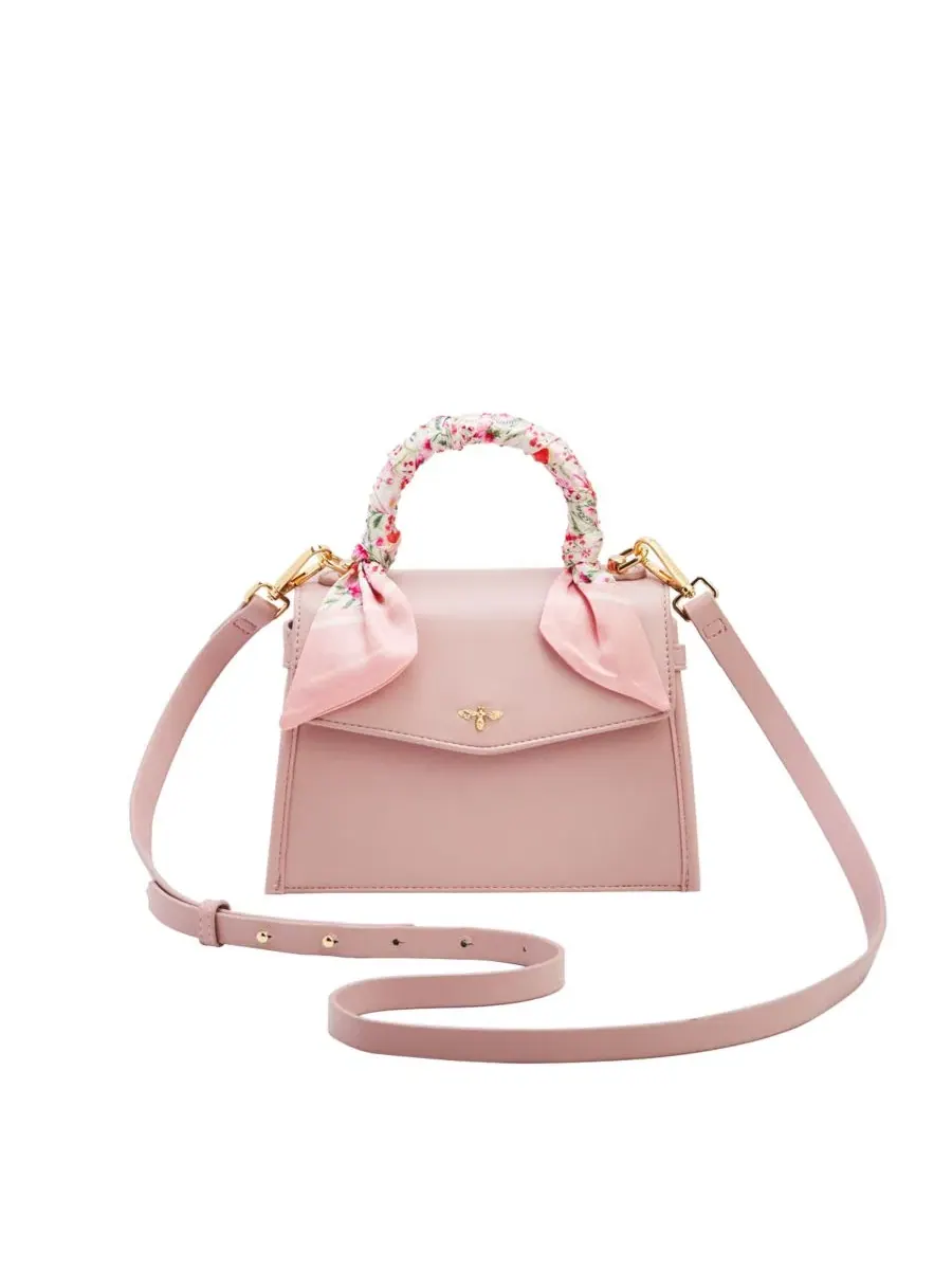 Мини-сумка-тоут Structured Mini Tote Bag Fable England — изображение 3 из 8, розовый