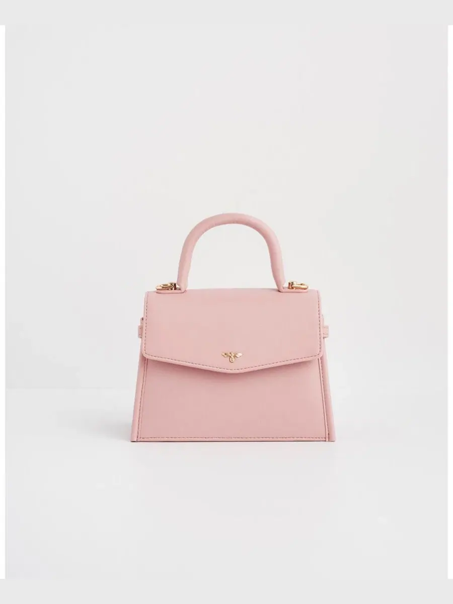 Мини-сумка-тоут Structured Mini Tote Bag Fable England — изображение 4 из 8, розовый
