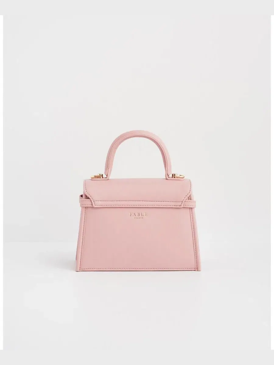 Мини-сумка-тоут Structured Mini Tote Bag Fable England — изображение 7 из 8, розовый