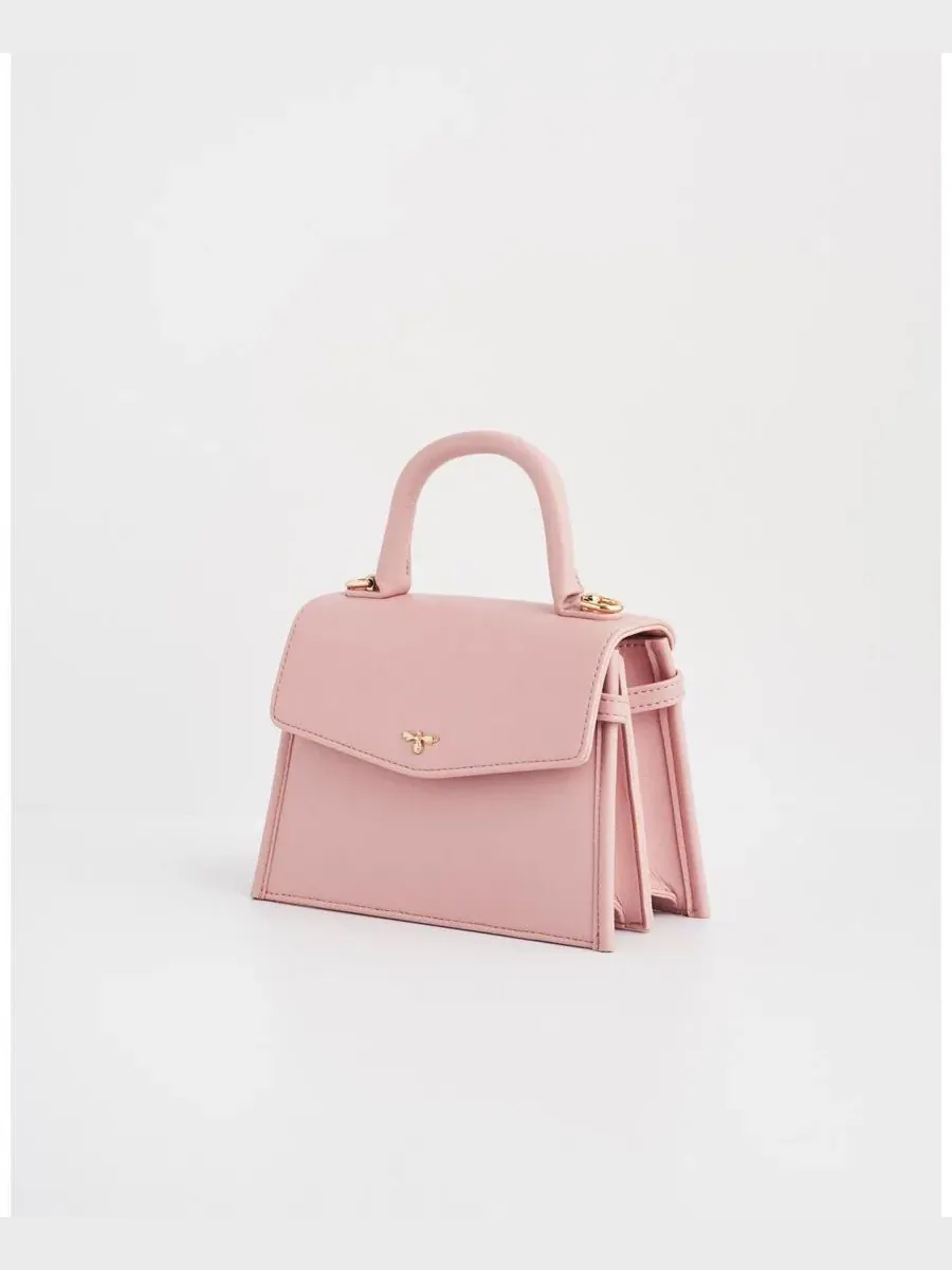 Мини-сумка-тоут Structured Mini Tote Bag Fable England — изображение 8 из 8, розовый