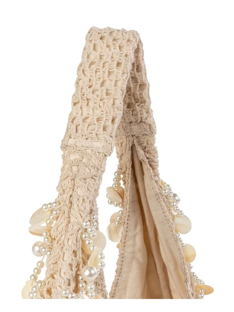 Сумка-хобо среднего размера из вязаного трикотажа Ariel Knit Sam Edelman — изображение 5 из 5, прозрачный