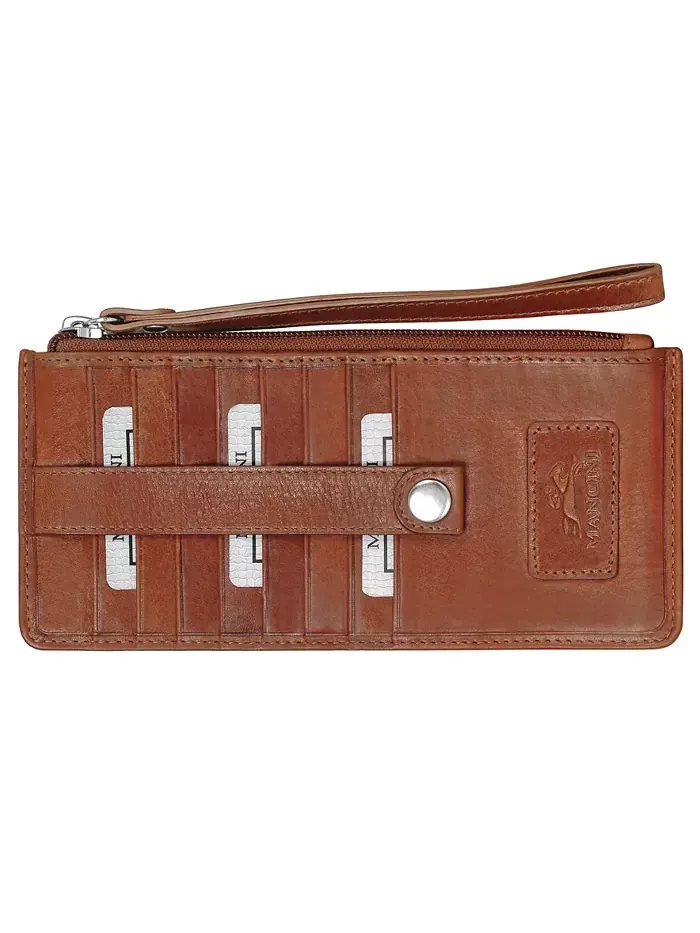 Женский кошелек Casablanca Collection с защитой RFID Mancini — изображение 1 из 2, верблюжий