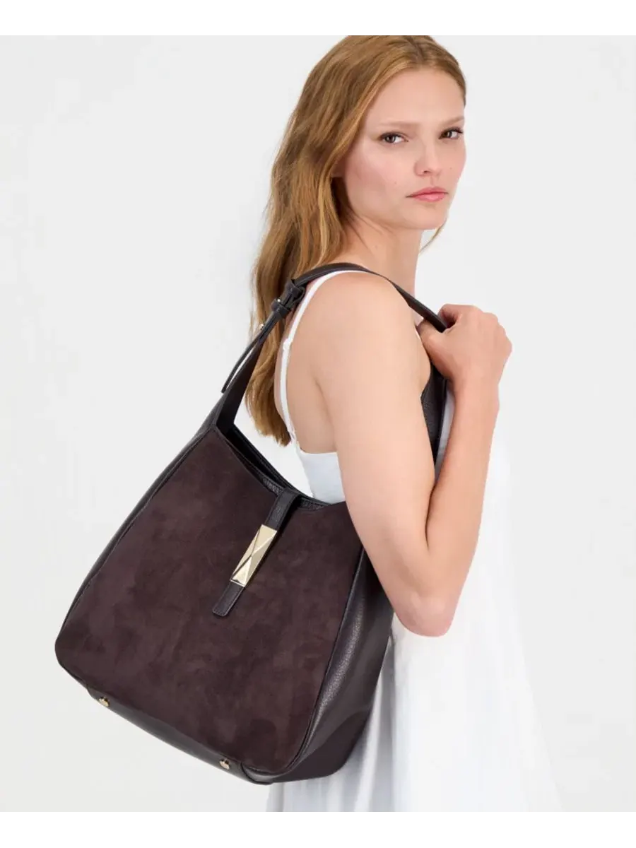 Сумка через плечо Salee Suede I.N.C. International Concepts — изображение 2 из 7, сливовый