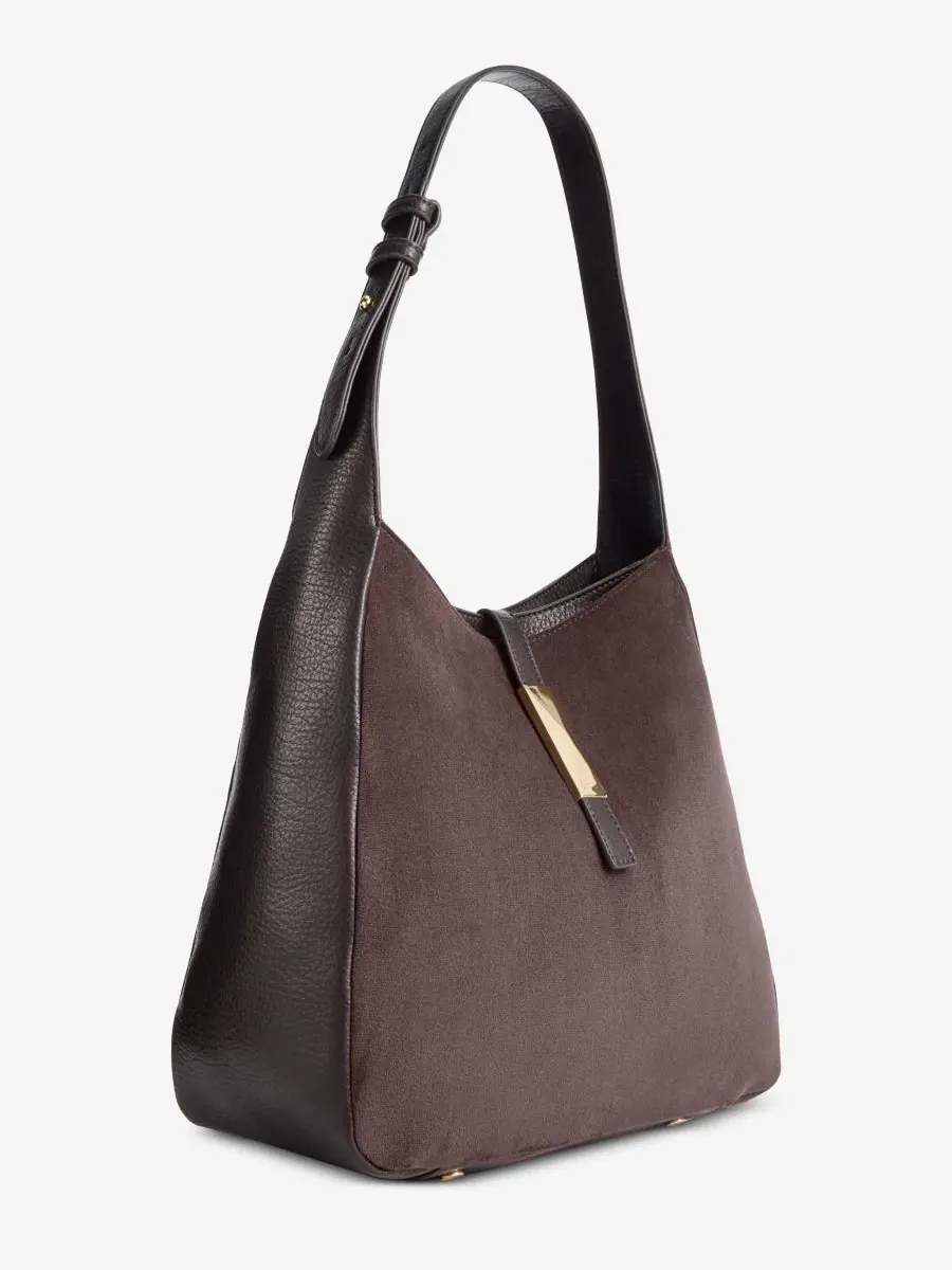 Сумка через плечо Salee Suede I.N.C. International Concepts — изображение 3 из 7, сливовый