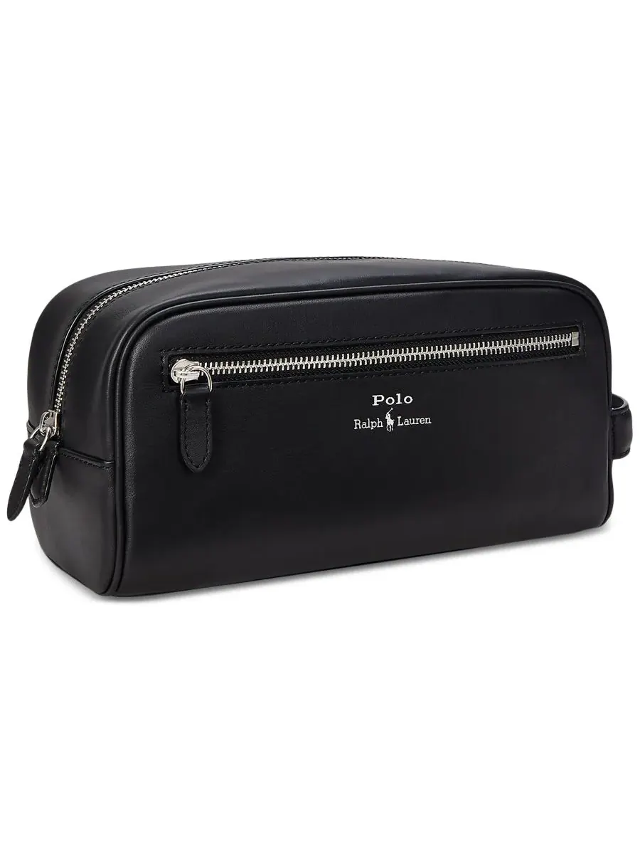 Мужской дорожный футляр из гладкой кожи Polo Ralph Lauren — 2