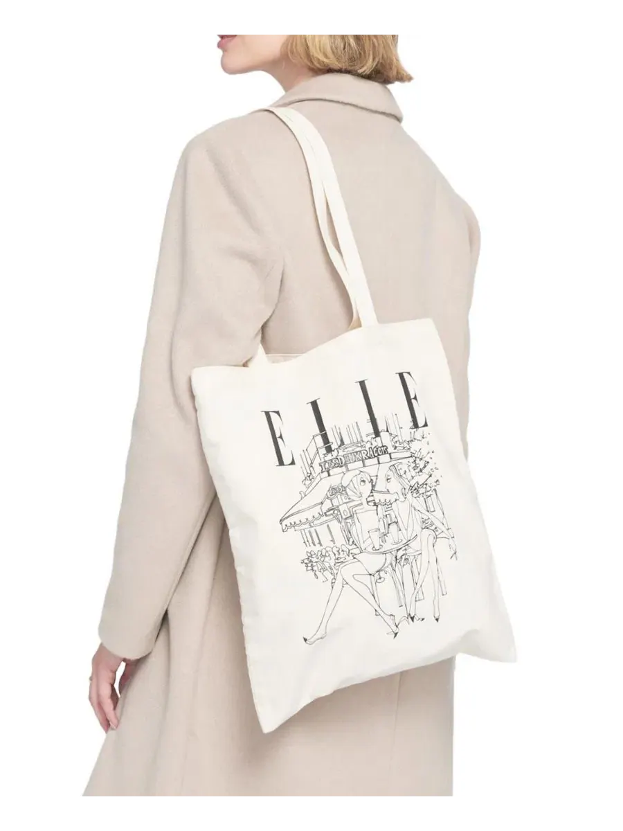Сумка-тоут Elle с графическим принтом Elle Collection, овсяный — изображение 1 из 3