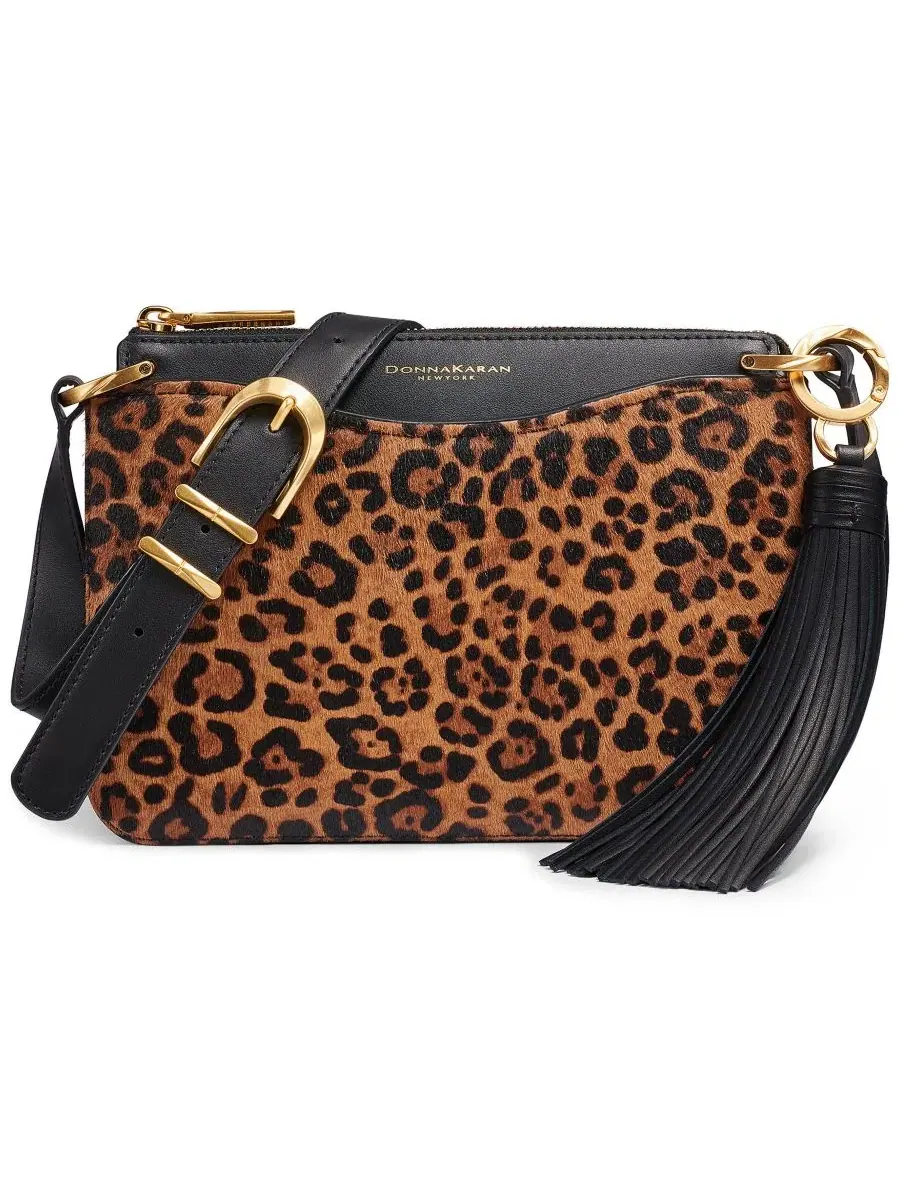 Небольшая кросс-боди сумка с регулируемым ремнем Glenwood Donna Karan New York — изображение 1 из 8, черный