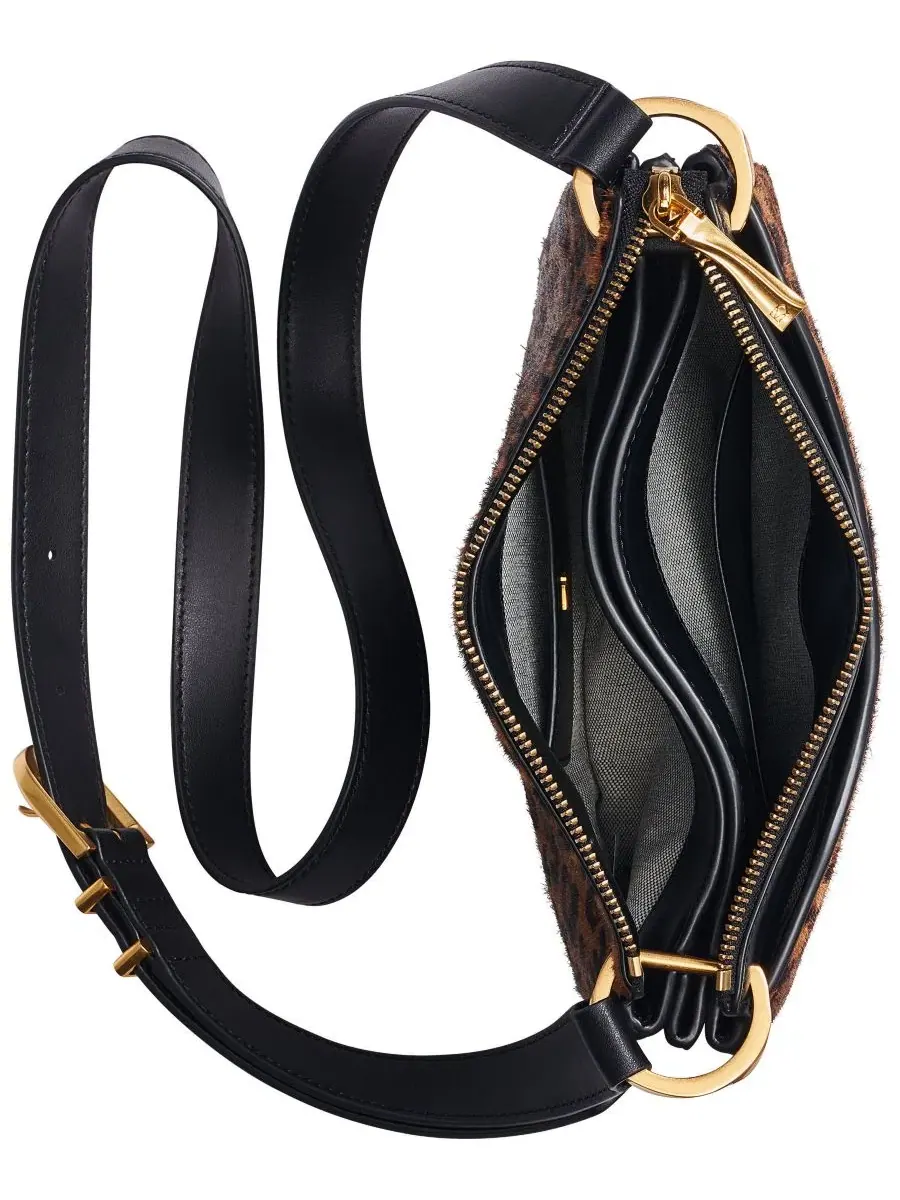 Небольшая кросс-боди сумка с регулируемым ремнем Glenwood Donna Karan New York — изображение 7 из 8, черный