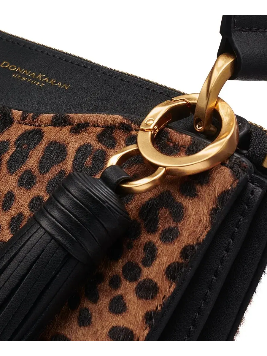 Небольшая кросс-боди сумка с регулируемым ремнем Glenwood Donna Karan New York — изображение 8 из 8, черный