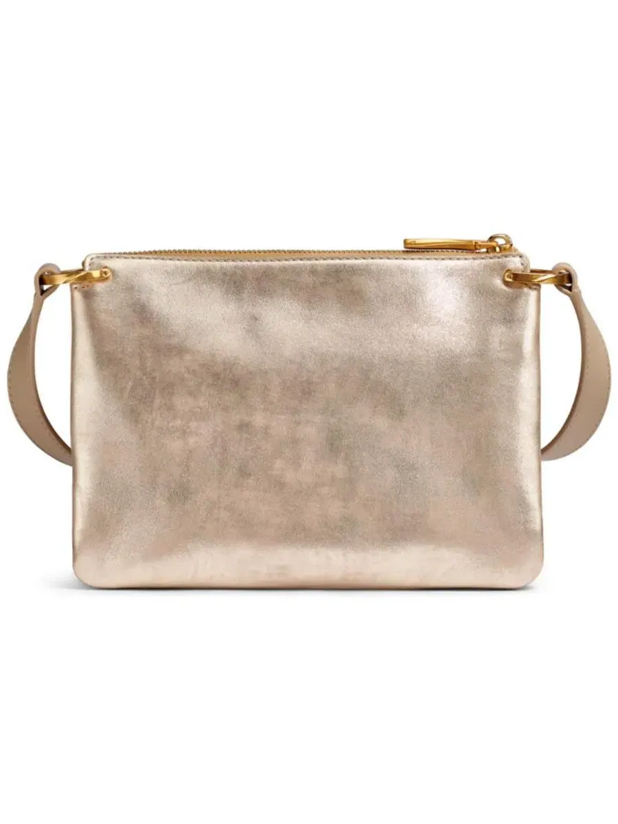 Небольшая кроссбоди-сумка Glenwood Small Crossbody Donna Karan New York — изображение 2 из 10, светлый золотистый