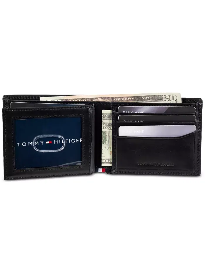 Мужской кошелек Edisto RFID Slimfold Wallet Tommy Hilfiger — изображение 6 из 6, черный