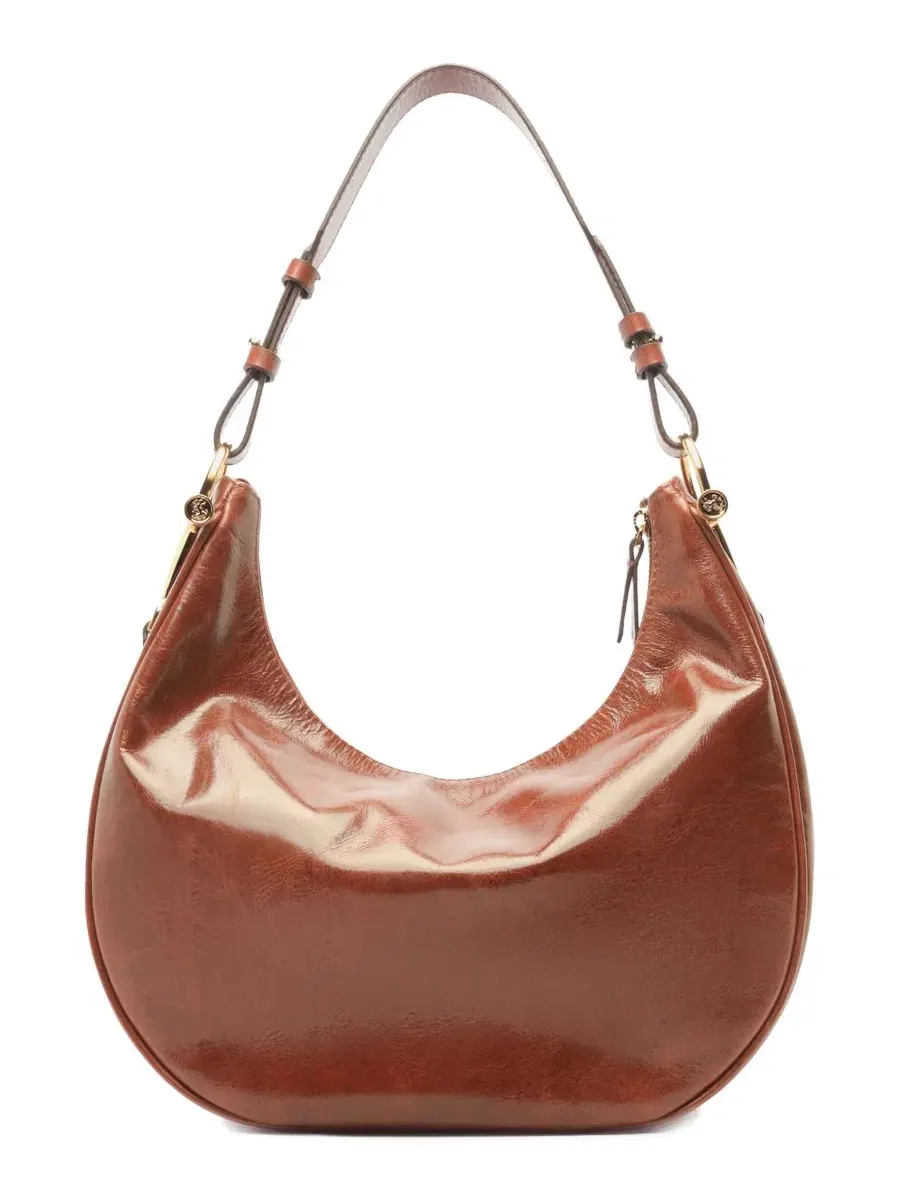 Сумка-хобо из кожи Cora Large Leather Hobo Arezzo, Soul Natural — изображение 2 из 5