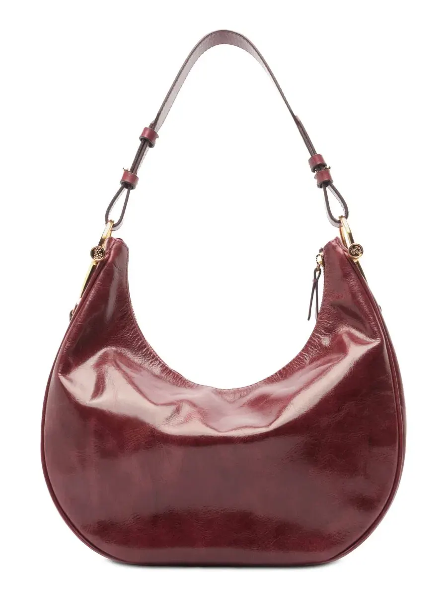 Сумка-хобо из кожи Cora Large Leather Hobo Arezzo — изображение 2 из 4, красный