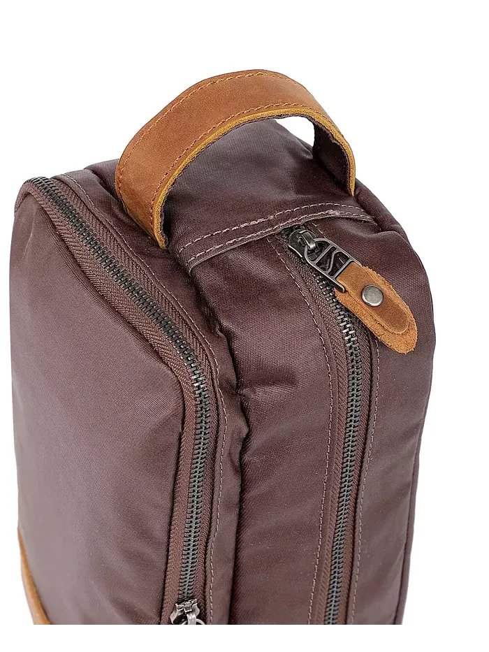 Городская косметичка Urban Light Zip Top с молнией TSD BRAND — изображение 11 из 11, коричневый