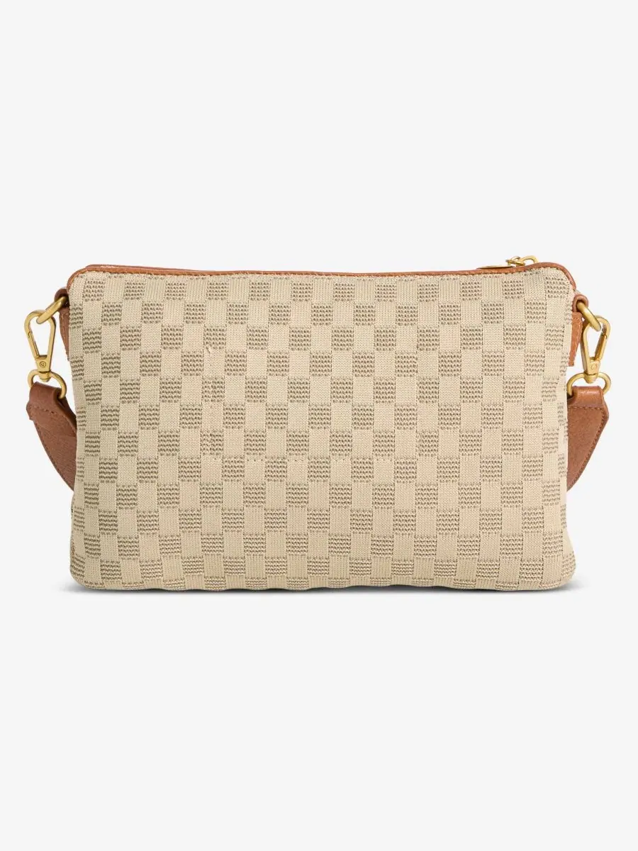 Сумка через плечо с двойным отделением, модель Checkered Soft Knit Double Comp Crossbody Style & Co — изображение 4 из 7