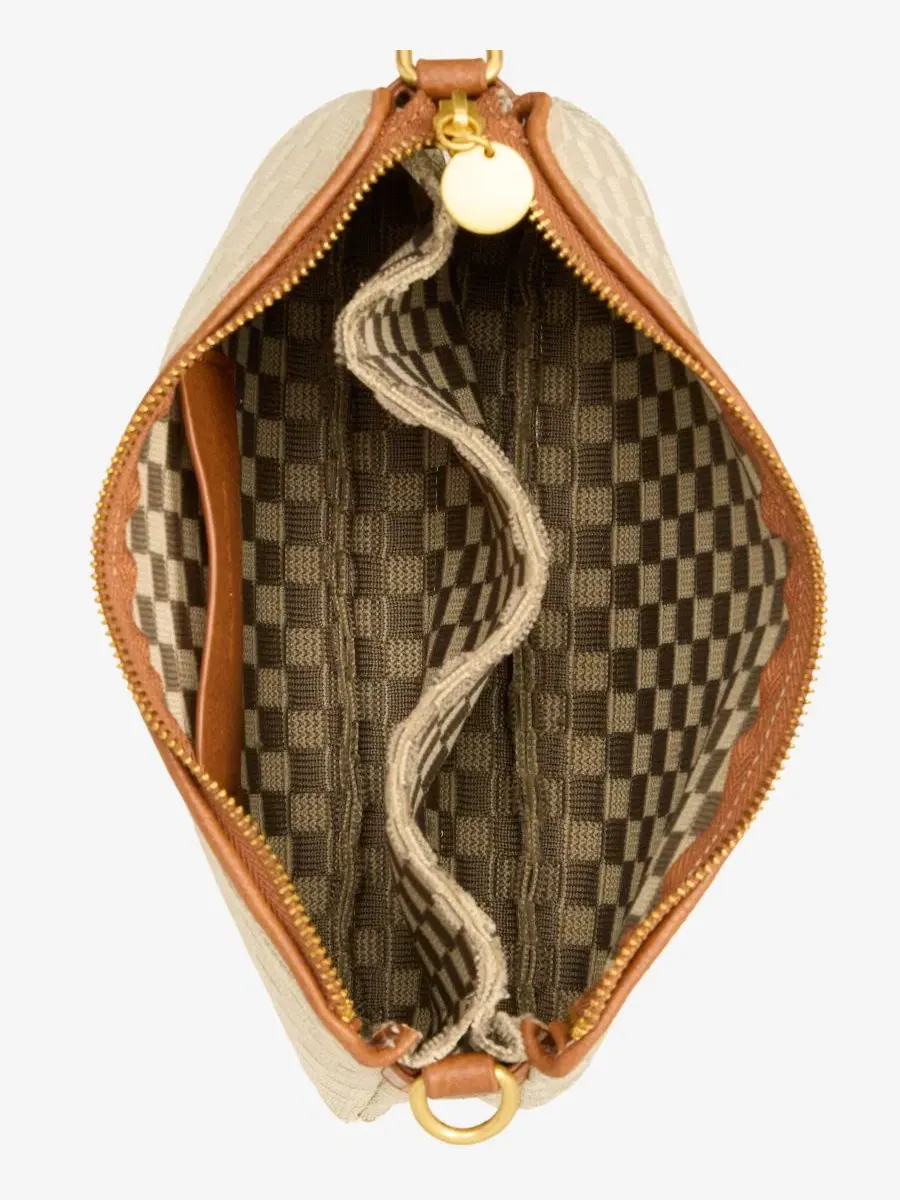 Сумка через плечо с двойным отделением, модель Checkered Soft Knit Double Comp Crossbody Style & Co — изображение 5 из 7