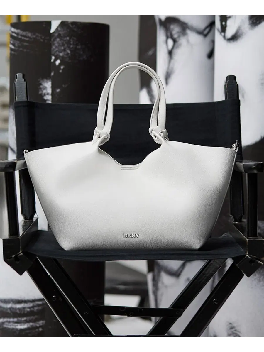 Сумка-шоппер Paula Snap Extra-Large Dkny — изображение 3 из 5, бежевый