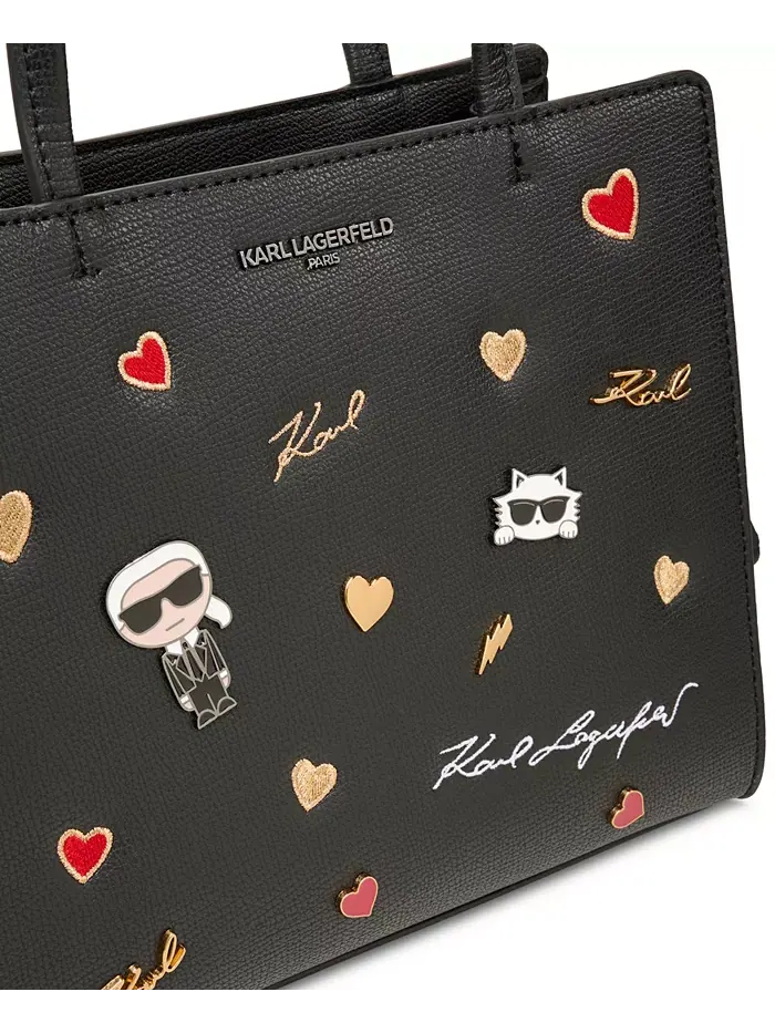 Сумка Maybelle с булавками Cate KARL LAGERFELD PARIS — изображение 2 из 6, мульти/черный
