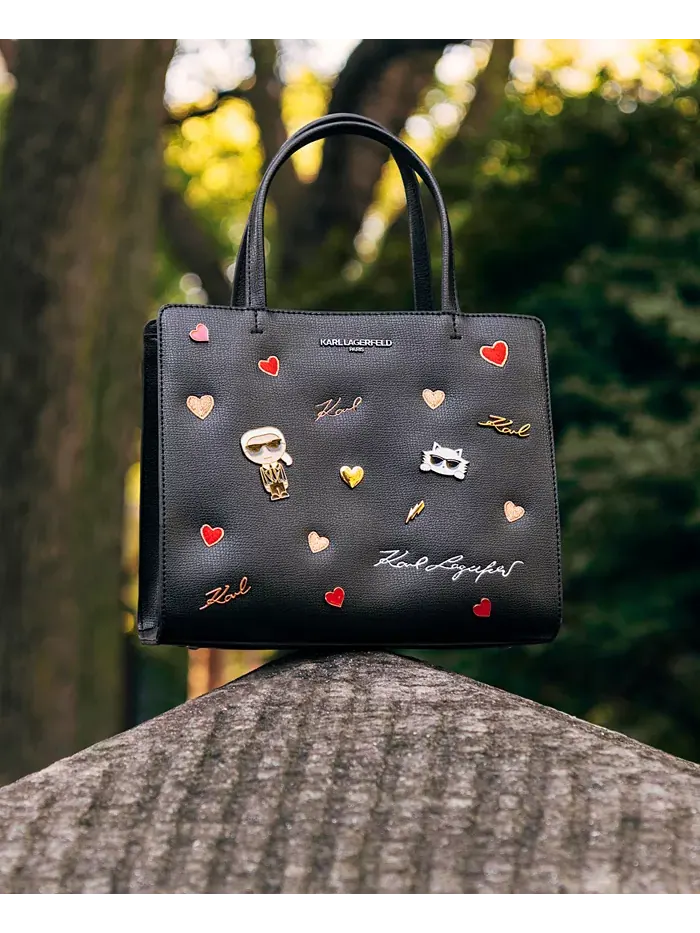 Сумка Maybelle с булавками Cate KARL LAGERFELD PARIS — изображение 5 из 6, мульти/черный