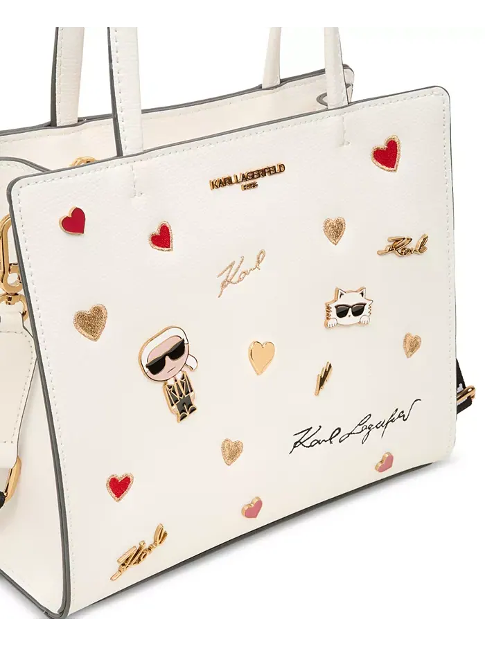 Сумка Maybelle с булавками Cate KARL LAGERFELD PARIS — изображение 2 из 5, мульти/белый