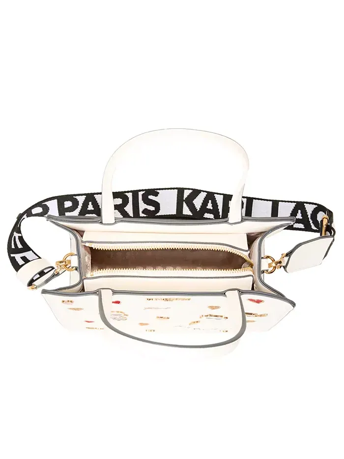 Сумка Maybelle с булавками Cate KARL LAGERFELD PARIS — изображение 4 из 5, мульти/белый