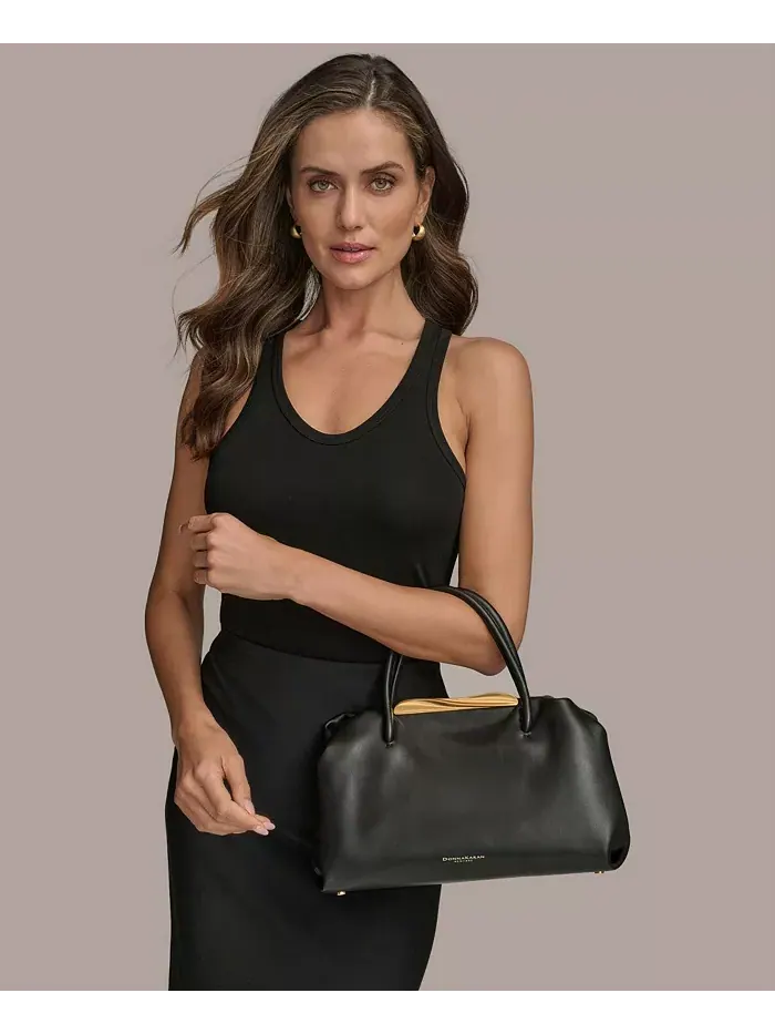 Поплиновая сумка-саквояж Donna Karan New York — изображение 7 из 7, тосты с миндалем