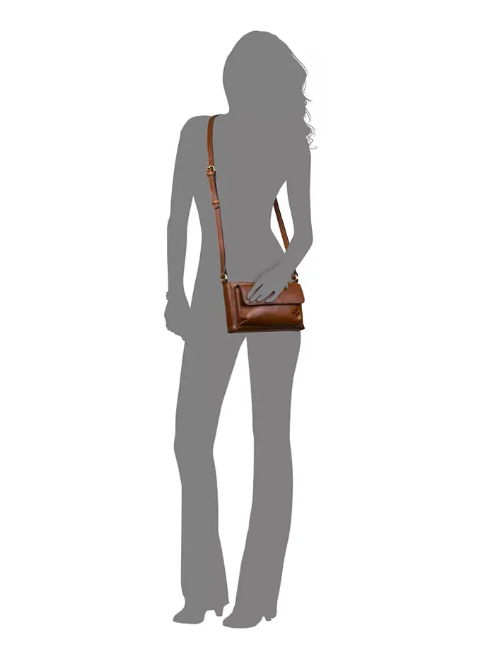 Кожаная сумка через плечо Dovera Mini Patricia Nash — изображение 5 из 5, коричневый