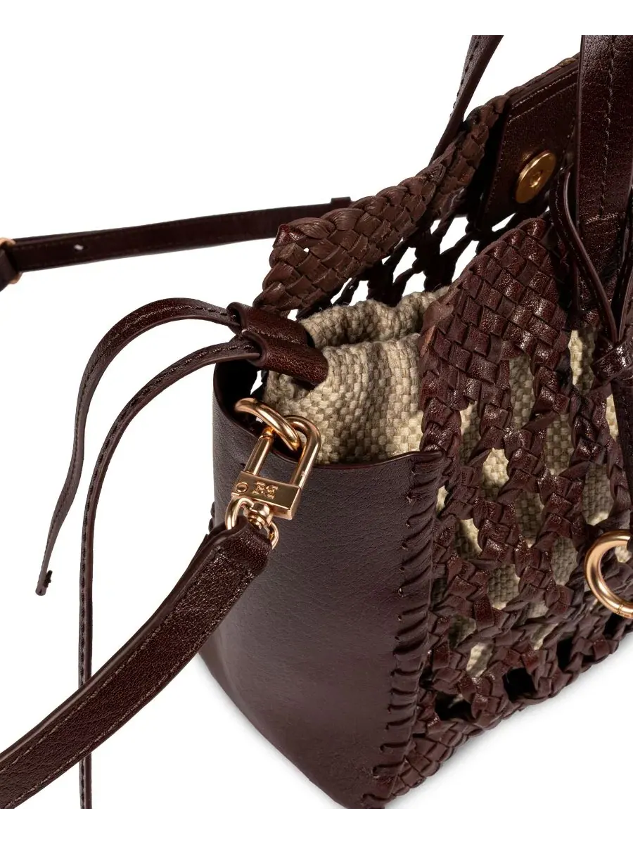 Сумка-тоут мини Kasey Sam Edelman — изображение 4 из 6, коричневый