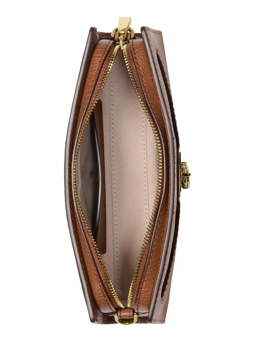 Сумка кожа Michael Kors Hamilton — изображение 2 из 3, коричневый