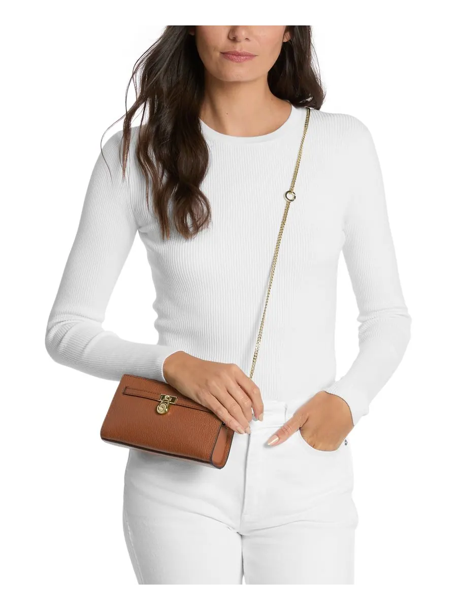 Сумка кожа Michael Kors Hamilton — изображение 3 из 3, коричневый
