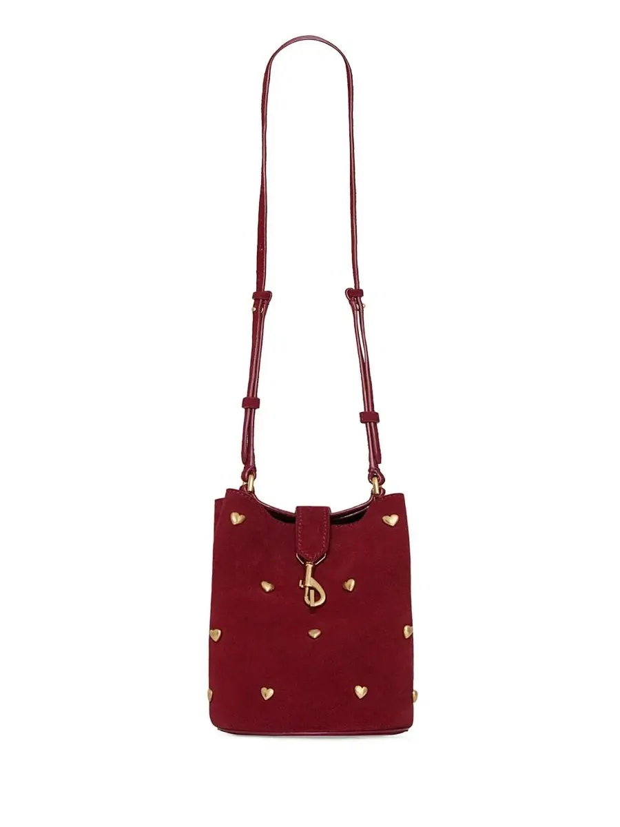 Мини-сумка-ведро Mini Heart Bucket Rebecca Minkoff — изображение 1 из 3, кайенский оранжевый