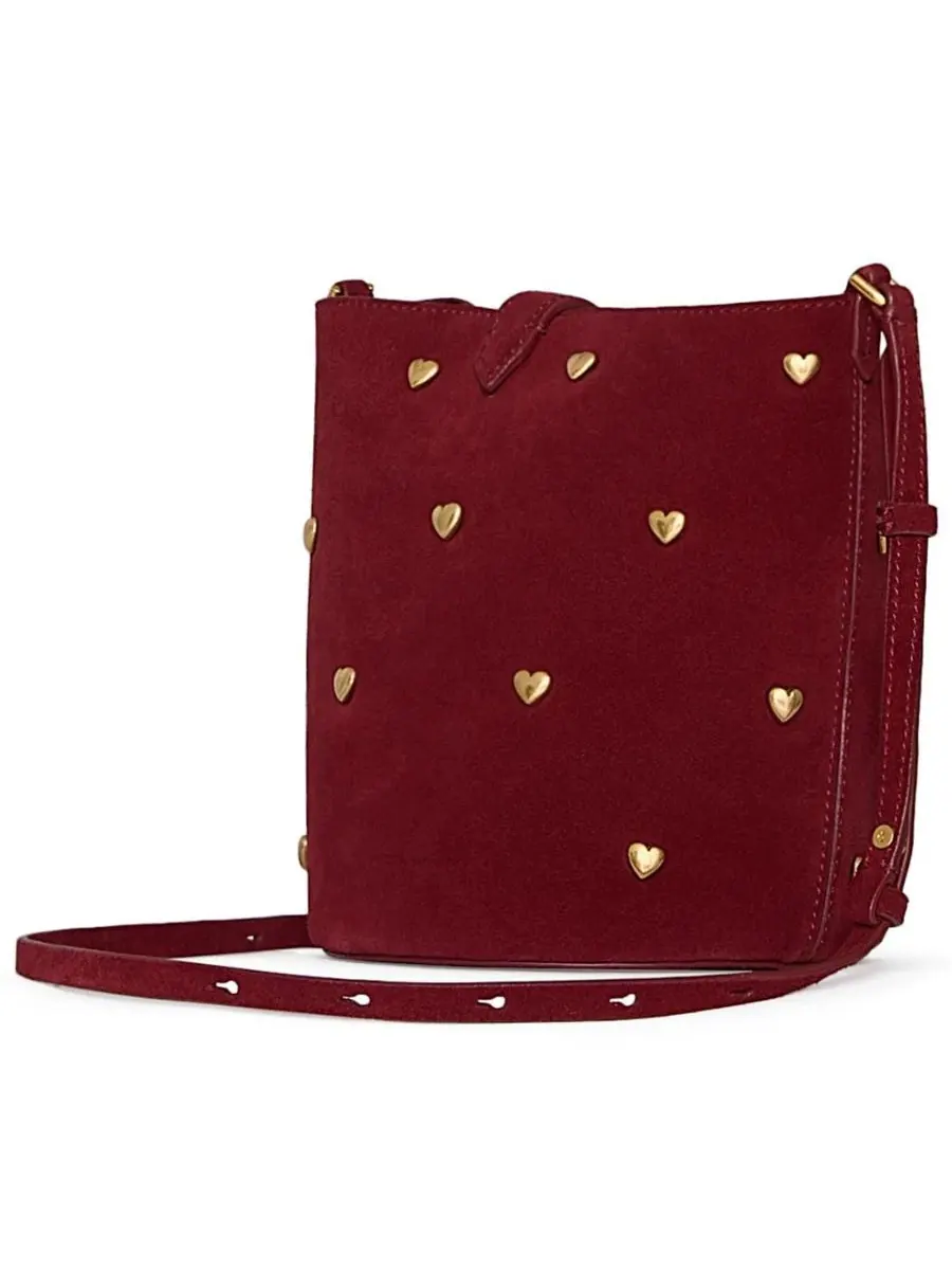 Мини-сумка-ведро Mini Heart Bucket Rebecca Minkoff — изображение 2 из 3, кайенский оранжевый