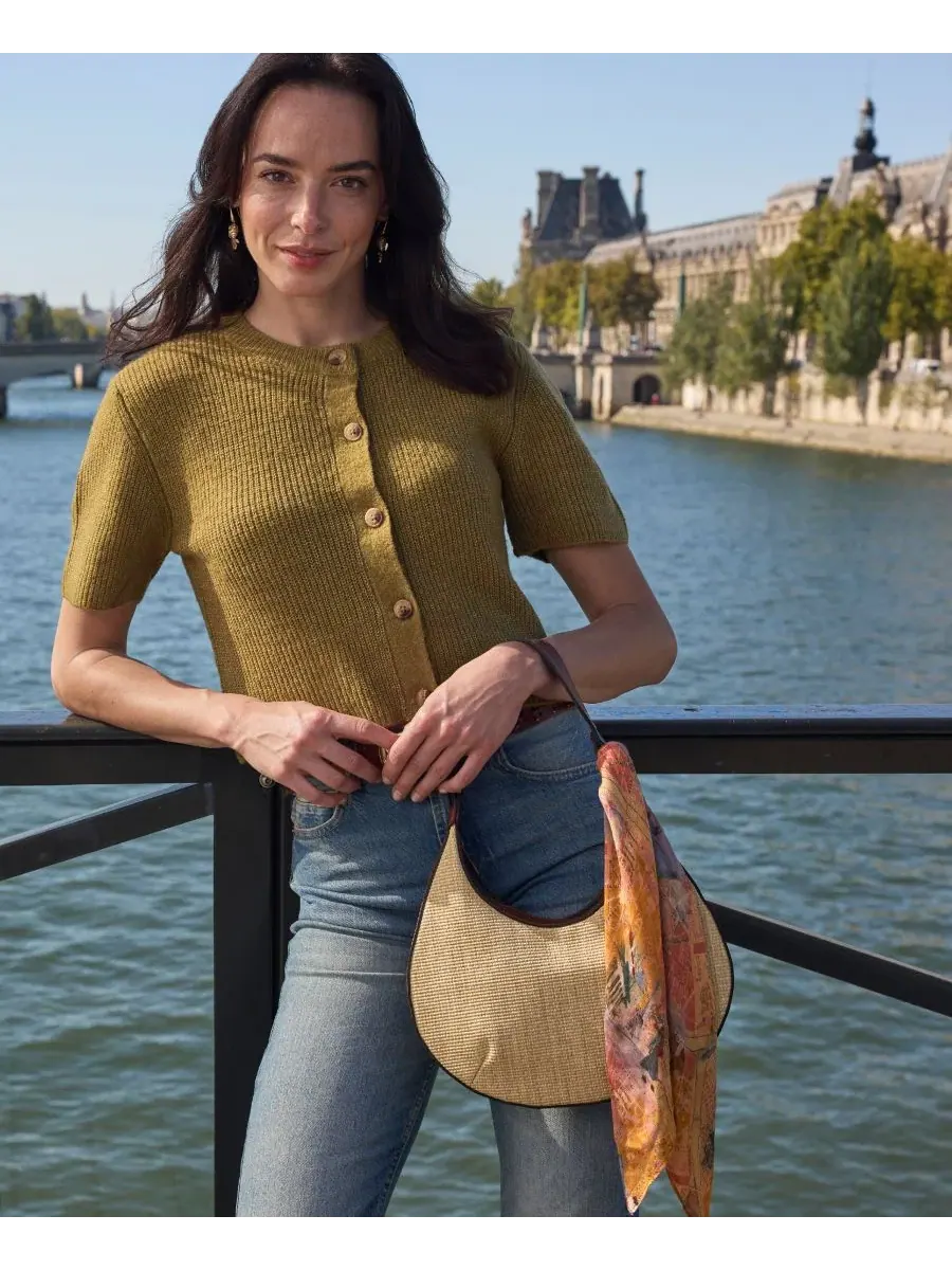 Сумка-хобо Coco Small Fine Weave Crescent Patricia Nash — изображение 6 из 6, прозрачный