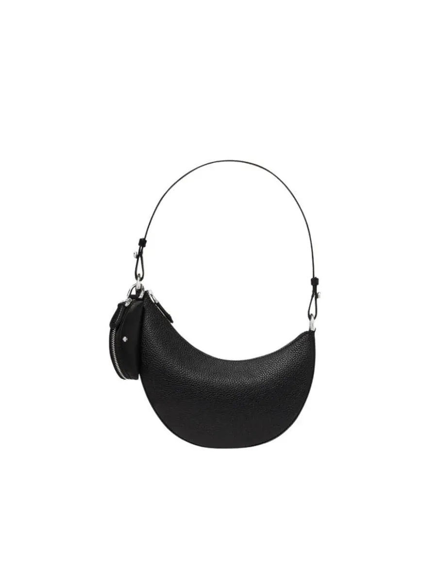 Сумка через плечо Duo Mini Leather Shoulder Handbag kate spade new york — изображение 1 из 8, черный/серебристый