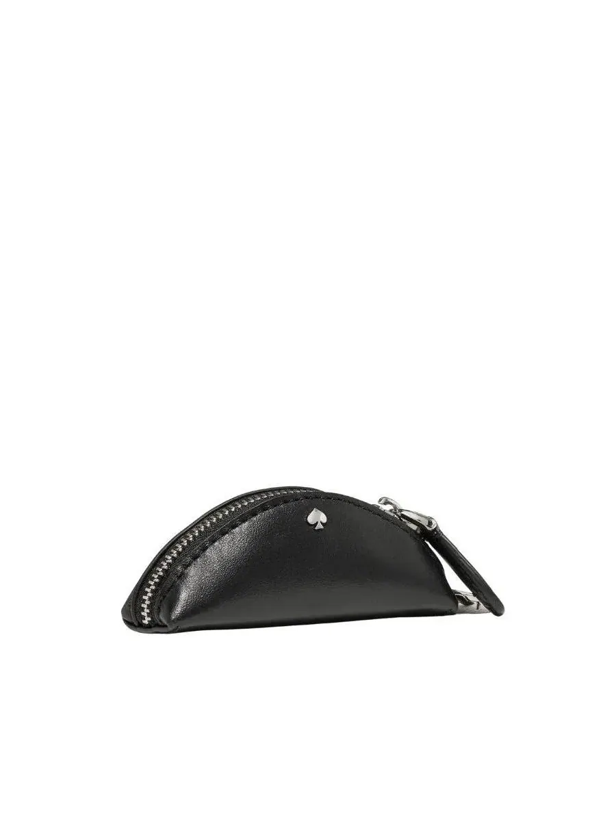 Сумка через плечо Duo Mini Leather Shoulder Handbag kate spade new york — изображение 8 из 8, черный/серебристый
