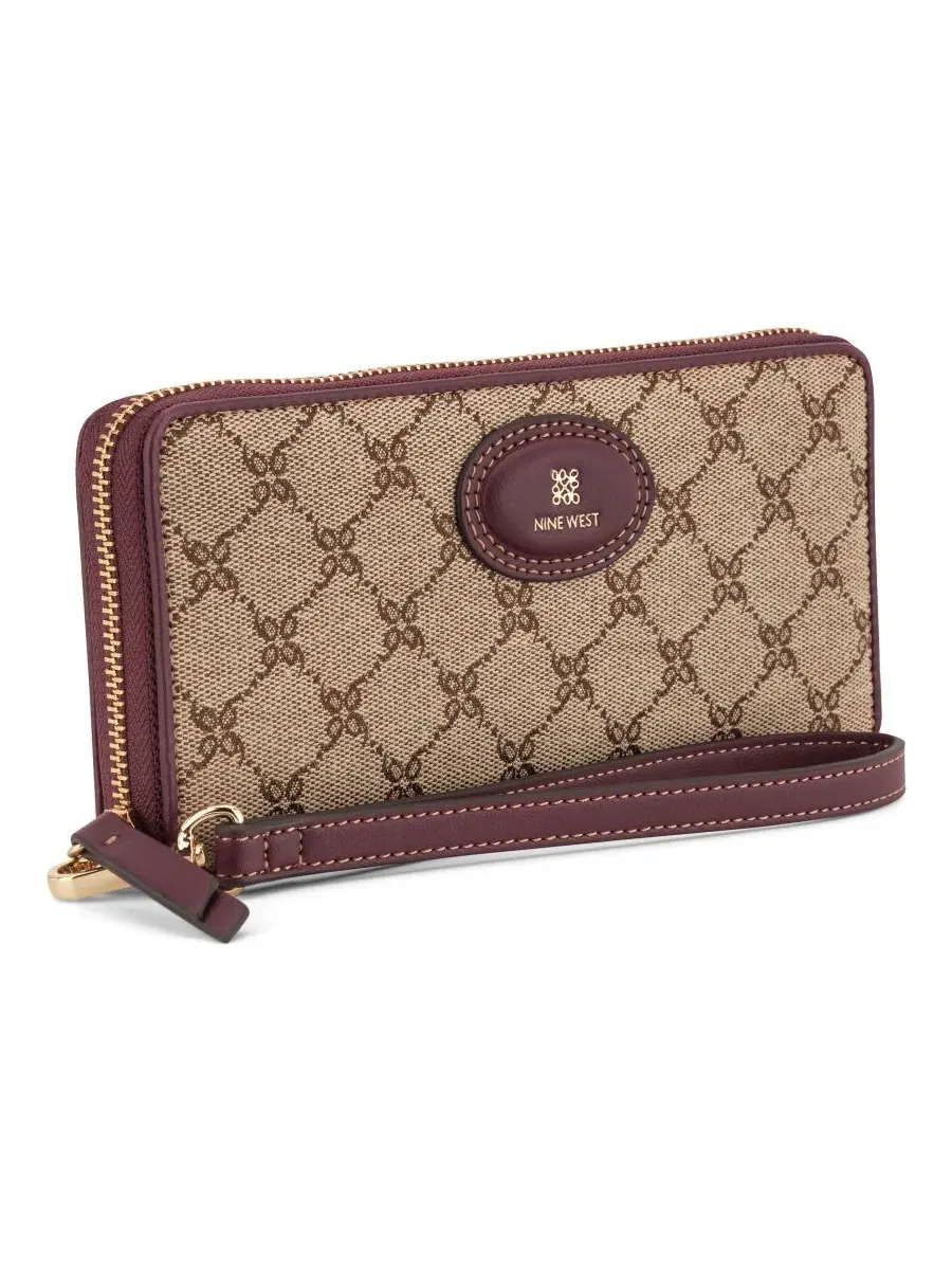 Клатч-вистлет Nine West, Mocha Logo/Boysenberry — изображение 3 из 4