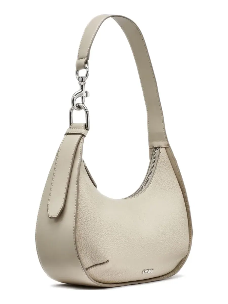 Сумка-хобо среднего размера "Тимьян" DKNY, светлый-taupe — изображение 2 из 7, коричневый