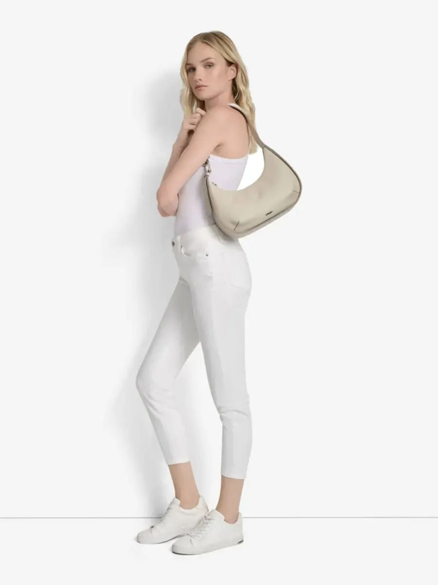 Сумка-хобо среднего размера "Тимьян" DKNY, светлый-taupe — изображение 4 из 7, коричневый