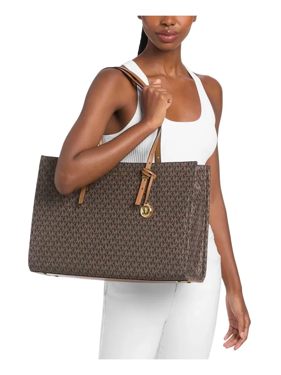 Сумка женская тоут Michael Kors Zadie Signature — изображение 3 из 3, коричневый