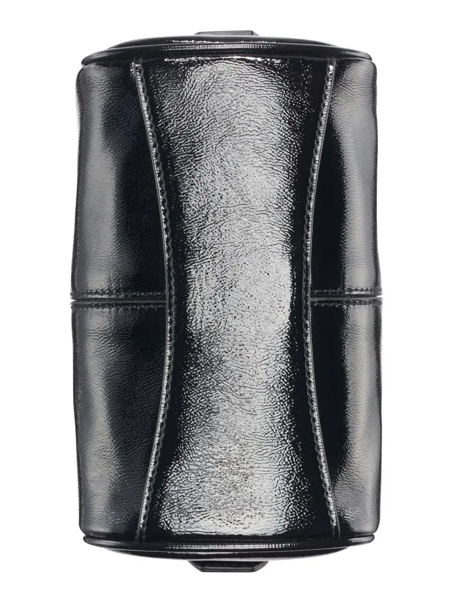Мини-сумка через плечо Genevieve Patent Mini Crossbody Handbag Calvin Klein — изображение 5 из 8, черный/серебристый